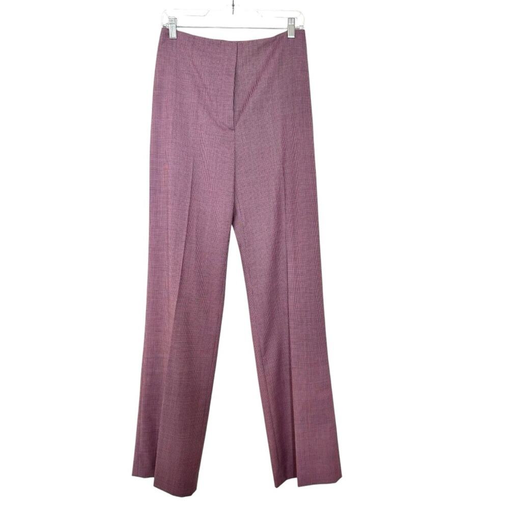Argent Houndstooth Wool Knit Trousers Size 10